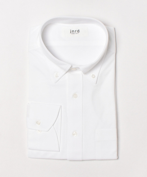  j.n.r.d（ジェー・エヌ・アール・ディー）の「ニットドレスシャツ（シャツ/ブラウス・メンズ・サックスブルー/ホワイト・LL/M）」の2枚目の写真