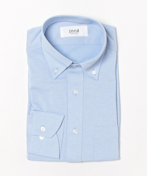  j.n.r.d（ジェー・エヌ・アール・ディー）の「ニットドレスシャツ（シャツ/ブラウス・メンズ・サックスブルー/ホワイト・LL/M）」の4枚目の写真