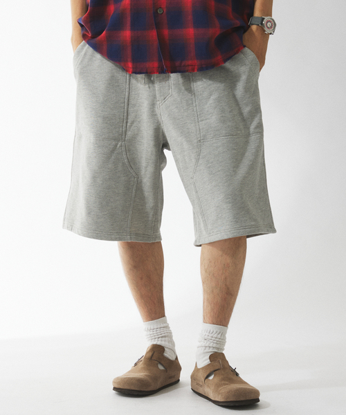 JOURNAL STANDARD relume(ジャーナルスタンダード レリューム)の「コンパクトループ ダブル ニー スウェットショーツ(その他パンツ・メンズ・アイボリー/ライトグレー/ブラックミックス・MEDIUM/LARGE)」の3枚目の写真