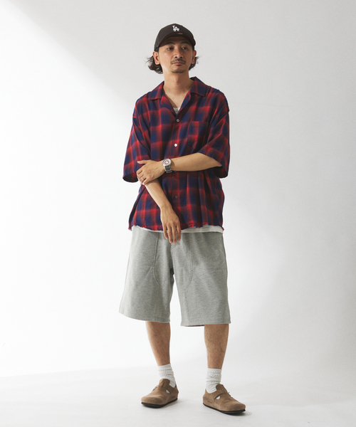 JOURNAL STANDARD relume(ジャーナルスタンダード レリューム)の「コンパクトループ ダブル ニー スウェットショーツ(その他パンツ・メンズ・アイボリー/ライトグレー/ブラックミックス・MEDIUM/LARGE)」の21枚目の写真