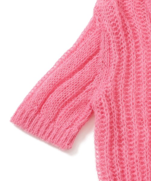 Ray BEAMS（レイビームス）の「シャギー メッシュ ポロ カーディガン（ニット/セーター・レディース・オフホワイト/レッド系その他・ONE SIZE）」の18枚目の写真