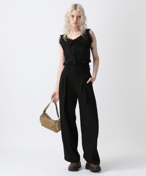 FOREVER 21(フォーエバー トゥエンティーワン)の「【2025SS】タックスラックス(スラックス・レディース・ブラック/ベージュ・MEDIUM/SMALL)」の20枚目の写真