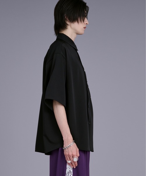 ハッチングフラワー刺繍シャツ（シャツ/ブラウス）｜Ellno Loset