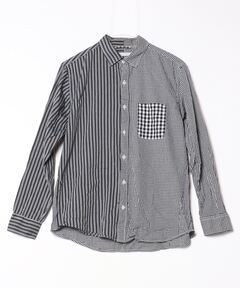 美品　RRL ダブルアールエル　シャンブレーワークシャツ　ストライプ　M RRL (ダブルアールエル) / ストライプド ドビーシャンブレー