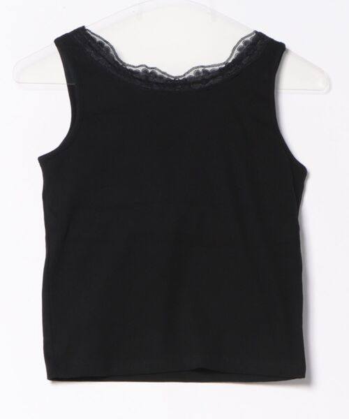 archives（アルシーヴ）の「カップ付レーストリミングタンクトップ（タンクトップ・レディース・オフホワイト/ブラック・MEDIUM）」の3枚目の写真