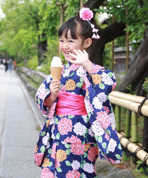 k*o様 浴衣　水色　撫子　ナデシコ　手縫い k*o様 浴衣 水色 撫子 ナデシコ 手縫い