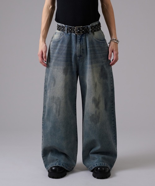 【ZOZO完売品】ander hunk オーバーダイバギーデニムカーゴパンツ ZOZO完売品】ander hunk オーバーダイバギーデニムカーゴパンツ