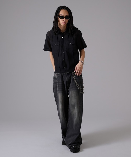 セール】Mud Overdyed Baggy Denim / マッドオーバーダイバギー