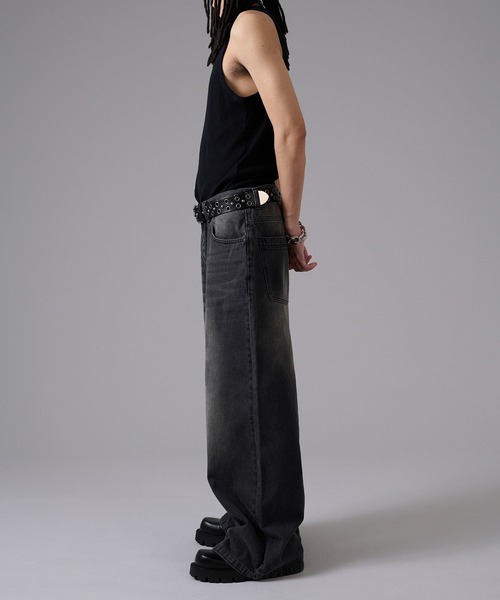 ANDER HUNK グラフィティバギーデニムパンツ アンダーハンク ANDER HUNK（アンダーハンク）の「Graffiti Baggy Denim Pants