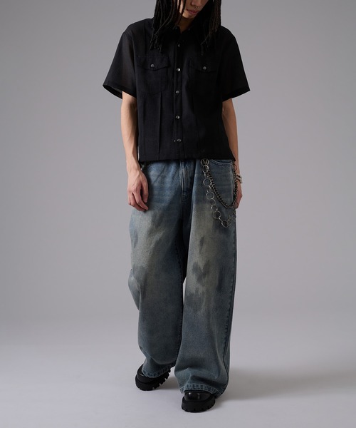 セール】Mud Overdyed Baggy Denim / マッドオーバーダイバギー