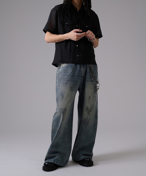 セール】Mud Overdyed Baggy Denim / マッドオーバーダイバギー