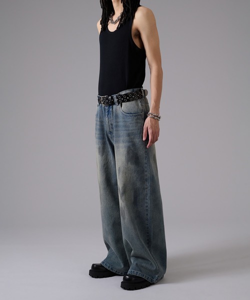 【ZOZO完売品】ander hunk オーバーダイバギーデニムカーゴパンツ ANDER HUNK カーゴパンツ 4-Pocket Cargo Denim Pants/4ポケット