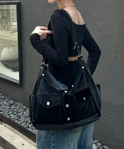 [韓国人気]★ILLIGO★Trucker Tote Bag★トラッカートートバッグ ILLIGO】トートバッグ TRUCKER TOTE BAG（ショルダーバッグ