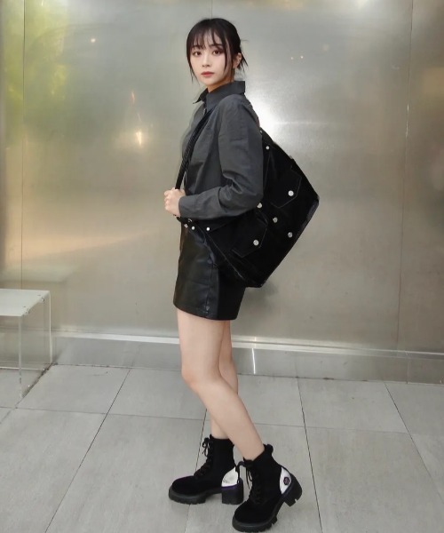 ILLIGO(イリゴ)の「◇ILLIGO◇トートバッグ TRUCKER TOTE BAG(ショルダーバッグ・レディース・ブラック/ホワイト・FREE)」の13枚目の写真
