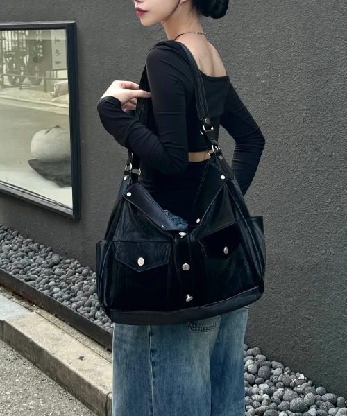 トートバッグ ILLIGO Trucker Tote Bag Black 5010268084 セール】【ILLIGO】トートバッグ TRUCKER TOTE BAG（ショルダー