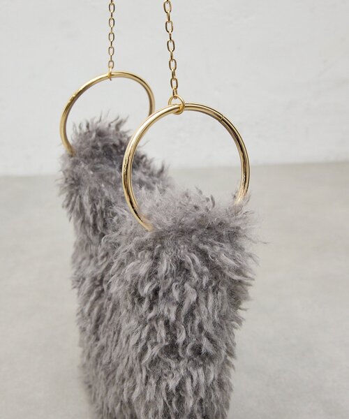 GALLARDAGALANTE（ガリャルダガランテ）の「【2.718】エコファーリングバッグ（トートバッグ・レディース・ホワイト系その他/ブラウン/グレー・FREE）」の16枚目の写真