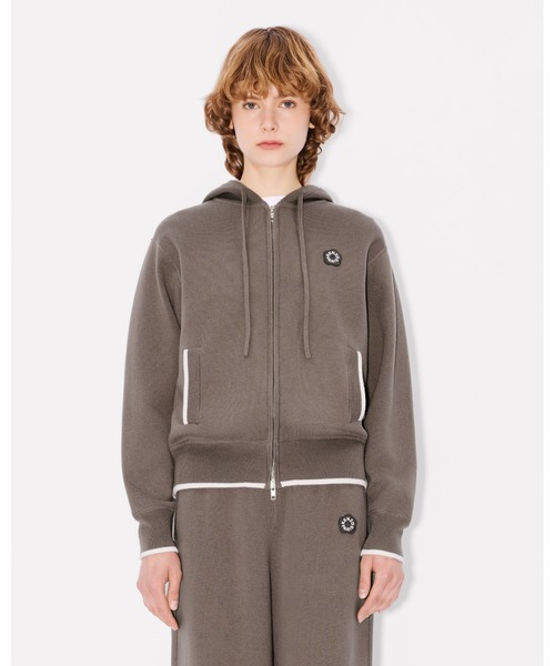KENZO（ケンゾー）の「'Boke Flower 2.0' エンブロイド ジップアップ フ―ディー（パーカー・レディース・グレー系その他・SMALL/MEDIUM/X-SMALL）」の3枚目の写真