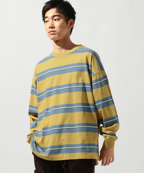 niko and...(ニコアンド)の「USAコットンロングスリーブTシャツ(Tシャツ/カットソー・メンズ・オレンジ/ネイビー/オフホワイト/グレー/イエロー/ベージュ/チャコール/ブラック/ブルー/ホワイト・MEDIUM/LARGE)」の14枚目の写真