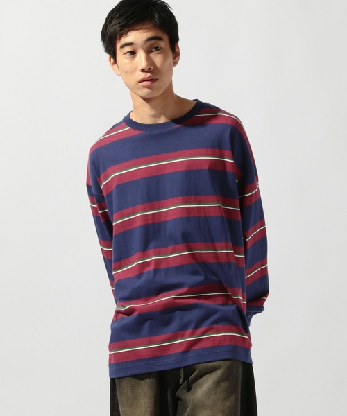 niko and...(ニコアンド)の「USAコットンロングスリーブTシャツ(Tシャツ/カットソー・メンズ・オレンジ/ネイビー/オフホワイト/グレー/イエロー/ベージュ/チャコール/ブラック/ブルー/ホワイト・MEDIUM/LARGE)」の15枚目の写真