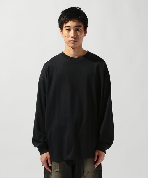 niko and...(ニコアンド)の「USAコットンロングスリーブTシャツ(Tシャツ/カットソー・メンズ・オレンジ/ネイビー/オフホワイト/グレー/イエロー/ベージュ/チャコール/ブラック/ブルー/ホワイト・MEDIUM/LARGE)」の16枚目の写真