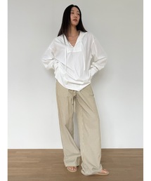 【DIDOT.】ストライプワイドパンツ