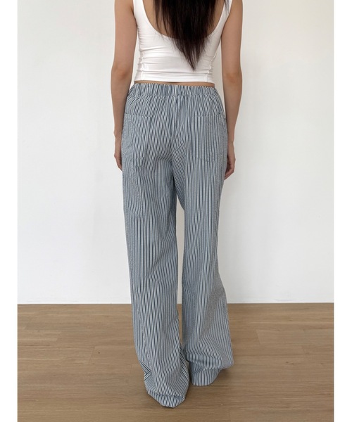 Didot.showroom（ディドット ショールーム）の「【DIDOT.】ストライプワイドパンツ（その他パンツ・レディース・ブルー/ベージュ/グレー/スカイブルー・FREE）」の20枚目の写真