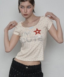 tシャツ 「SETUP‐EXE」I'M CUTE TOP / 「セットアップエグゼ」アイムキュート半袖Tシャツ レディース SETUPEXE（セットアップイーエックスイー）の「【SETUP‐EXE】33