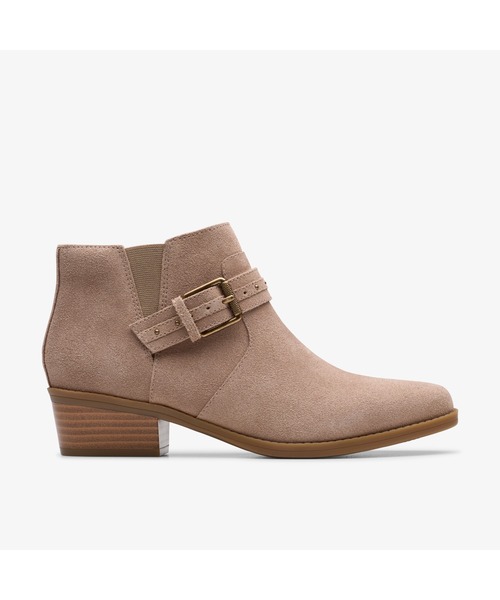 (取寄) クラークス レディース ジェマ Clarks women Danyelle Gema Taupe Oily Leather Danyelle Wish / ダニウェルウィッシュ（ライトトープスエード