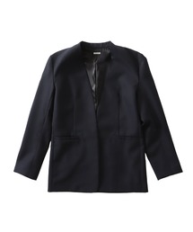DRESSLAVE（ドレスレイブ）の「suiting collarless jacket(スーチングノーカラージャケット)（ノーカラージャケット）」