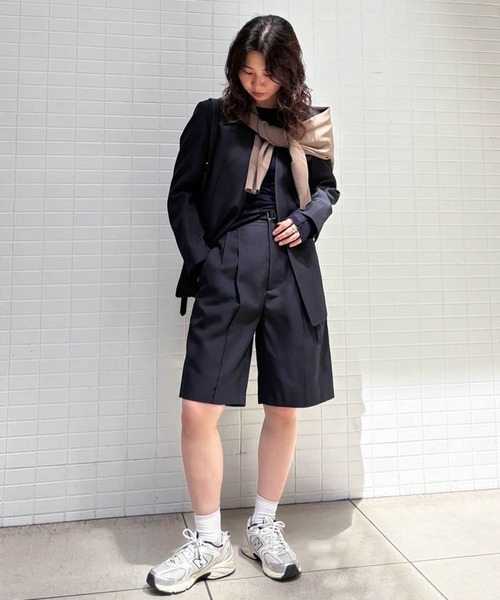 DRESSLAVE(ドレスレイブ)の「suiting collarless jacket(スーチングノーカラージャケット)(ノーカラージャケット・レディース・ネイビー/ブラウン・38)」の18枚目の写真