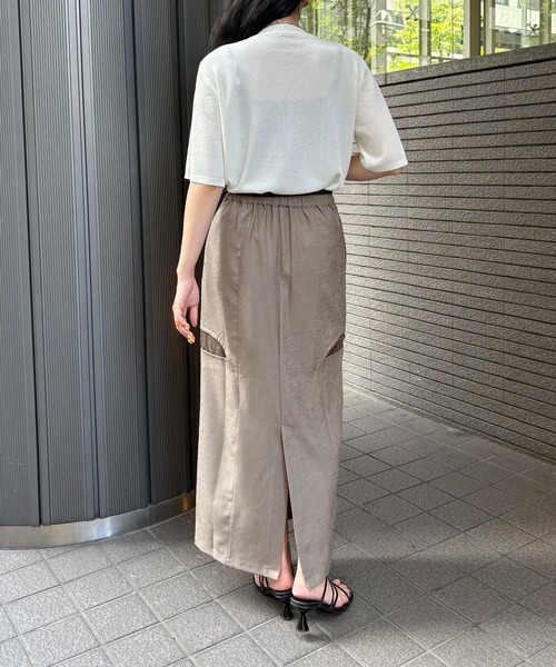 &g'aime(アンジェム)の「【&g'aime】ハーフスリープニット Half-Sleeve Knit Top(ニット/セーター・レディース・ホワイト/レッド/チャコールグレー/ブラック・FREE)」の12枚目の写真