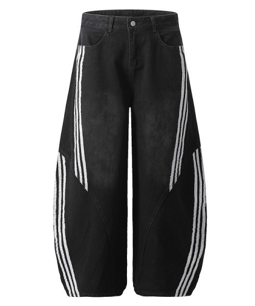 mushwear（マッシュウェア）の「サイドステッチバレルデニム（デニムパンツ・メンズ・ブラック/ブルー・SMALL/MEDIUM/LARGE/X-LARGE）」の15枚目の写真