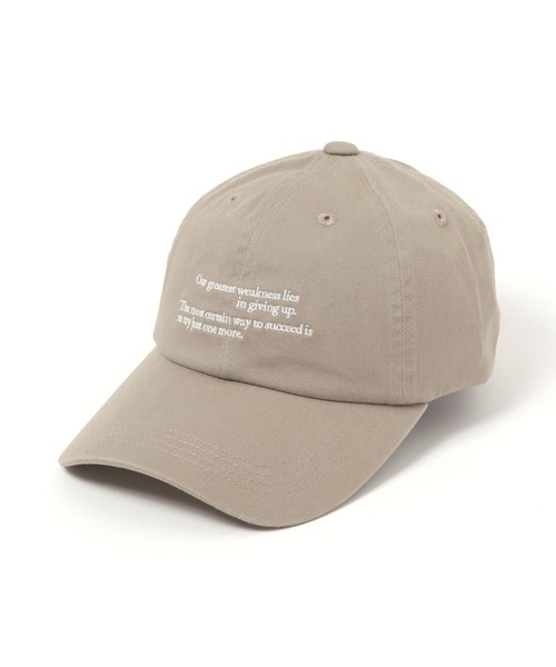 LEPSIM(レプシィム)の「ウォッシュロゴキャップ 499795(キャップ・レディース・ベージュ/ブラウン/ブラック・ONE SIZE)」の5枚目の写真