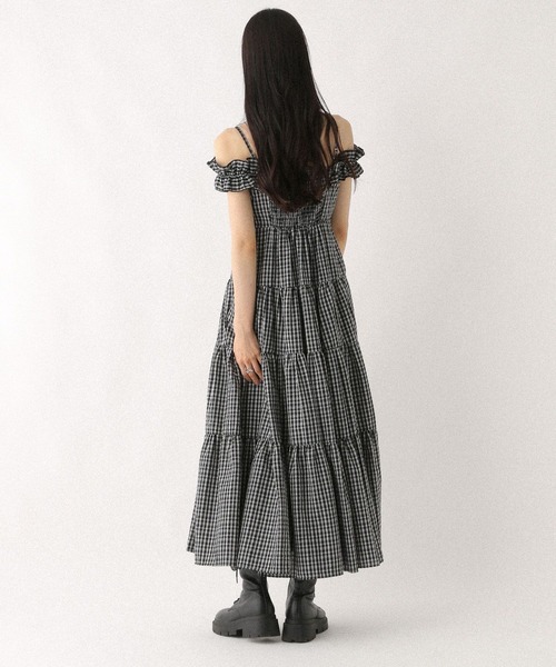 Heather（ヘザー）の「2WAYショルダーフリルワンピース　581599（ワンピース・レディース・オフホワイト/ブラック/ブラック系その他・FREE）」の13枚目の写真