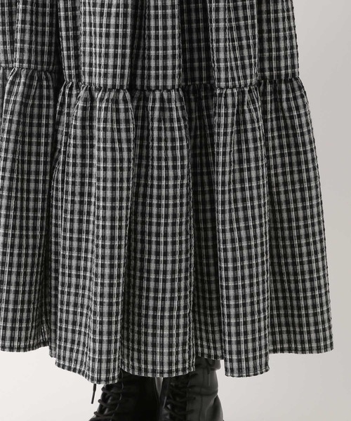 Heather（ヘザー）の「2WAYショルダーフリルワンピース　581599（ワンピース・レディース・オフホワイト/ブラック/ブラック系その他・FREE）」の22枚目の写真