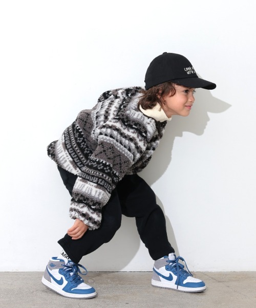 Ocean&Ground（オーシャン&グラウンド）の「ｼﾞｬｶﾞｰﾄﾞﾎﾞｱｼﾞｬﾝﾊﾟｰ（ブルゾン・キッズ・ブラック/マルチ・100/90/140/130/120/110）」の13枚目の写真