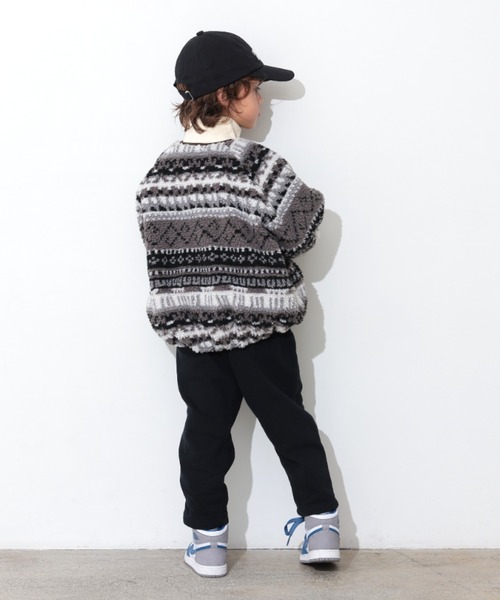 Ocean&Ground（オーシャン&グラウンド）の「ｼﾞｬｶﾞｰﾄﾞﾎﾞｱｼﾞｬﾝﾊﾟｰ（ブルゾン・キッズ・ブラック/マルチ・100/90/140/130/120/110）」の14枚目の写真