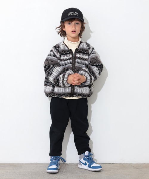 Ocean&Ground（オーシャン&グラウンド）の「ｼﾞｬｶﾞｰﾄﾞﾎﾞｱｼﾞｬﾝﾊﾟｰ（ブルゾン・キッズ・ブラック/マルチ・100/90/140/130/120/110）」の15枚目の写真