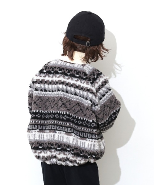 Ocean&Ground（オーシャン&グラウンド）の「ｼﾞｬｶﾞｰﾄﾞﾎﾞｱｼﾞｬﾝﾊﾟｰ（ブルゾン・キッズ・ブラック/マルチ・100/90/140/130/120/110）」の6枚目の写真