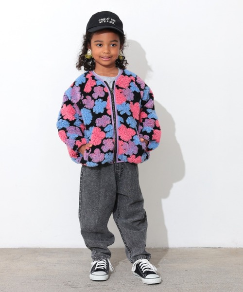 Ocean&Ground（オーシャン&グラウンド）の「ｼﾞｬｶﾞｰﾄﾞﾎﾞｱｼﾞｬﾝﾊﾟｰ（ブルゾン・キッズ・ブラック/マルチ・100/90/140/130/120/110）」の16枚目の写真