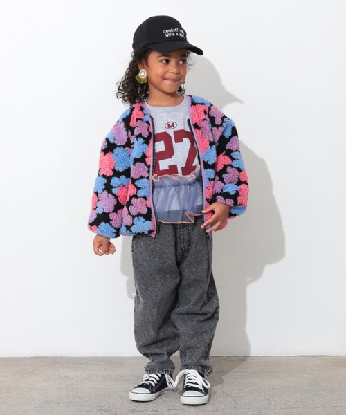 Ocean&Ground（オーシャン&グラウンド）の「ｼﾞｬｶﾞｰﾄﾞﾎﾞｱｼﾞｬﾝﾊﾟｰ（ブルゾン・キッズ・ブラック/マルチ・100/90/140/130/120/110）」の19枚目の写真