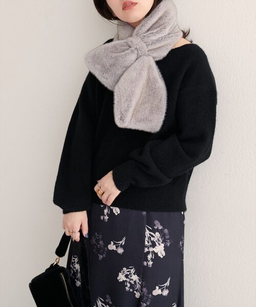 natural couture（ナチュラルクチュール）の「【WEB限定】ウール混ボートネックニットプルオーバー（ニット/セーター・レディース・グリーン系その他/オフホワイト/ブラック/ピンク系その他/モカ・FREE）」の21枚目の写真