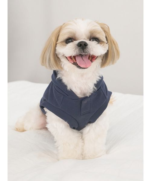 gelato pique（ジェラートピケ）の「【CAT&DOG】スポーティーベア裏毛プルオーバー（ペットウェア・レディース・アイボリー/グレー/ネイビー・L/M/S）」の14枚目の写真