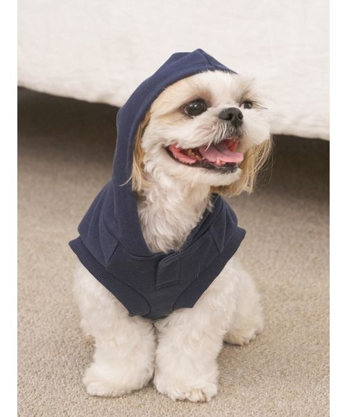 gelato pique（ジェラートピケ）の「【CAT&DOG】スポーティーベア裏毛プルオーバー（ペットウェア・レディース・アイボリー/グレー/ネイビー・L/M/S）」の18枚目の写真