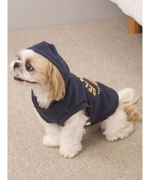 gelato pique（ジェラートピケ）の「【CAT&DOG】スポーティーベア裏毛プルオーバー（ペットウェア・レディース・アイボリー/グレー/ネイビー・L/M/S）」の19枚目の写真