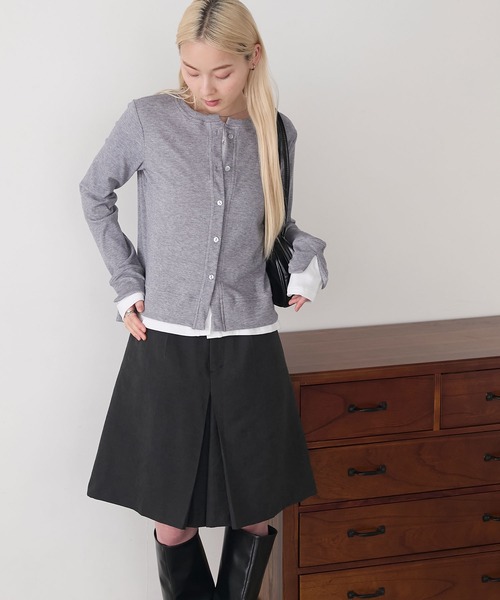 forksy.（フォルクシー）の「【forksy.】レイヤードラメリブカーディガン（カーディガン/ボレロ・レディース・グレー系/ブラック系/アイボリー系/ブラウン系・FREE）」の19枚目の写真