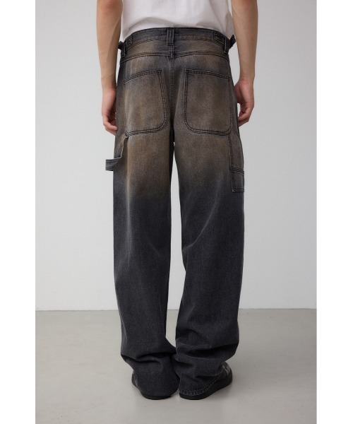 AZUL by moussy（アズールバイマウジー）の「AZUL DENIM ヴィンテージワイドペインター（デニムパンツ・メンズ・ブラック・LARGE/MEDIUM/SMALL）」の8枚目の写真