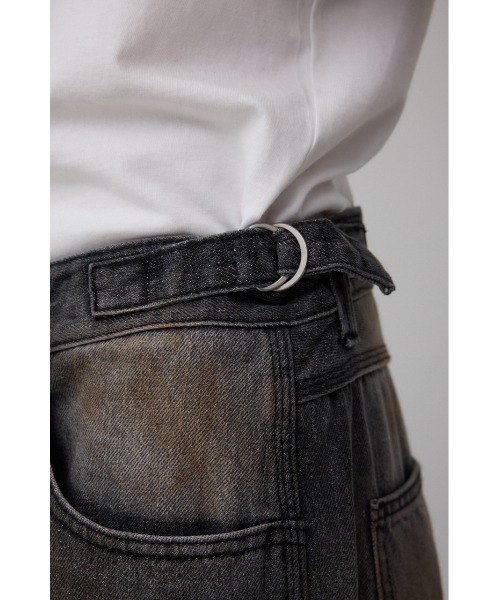 AZUL by moussy（アズールバイマウジー）の「AZUL DENIM ヴィンテージワイドペインター（デニムパンツ・メンズ・ブラック・LARGE/MEDIUM/SMALL）」の12枚目の写真