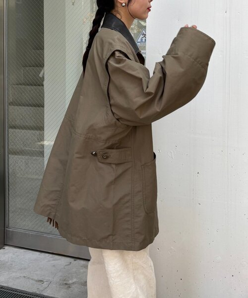 CIAOPANIC TYPY（チャオパニックティピー）の「マルチウェイワークオーバーサイズジャケット（その他アウター・レディース・ベージュ/カーキ/インディゴブルー・ONE SIZE）」の17枚目の写真