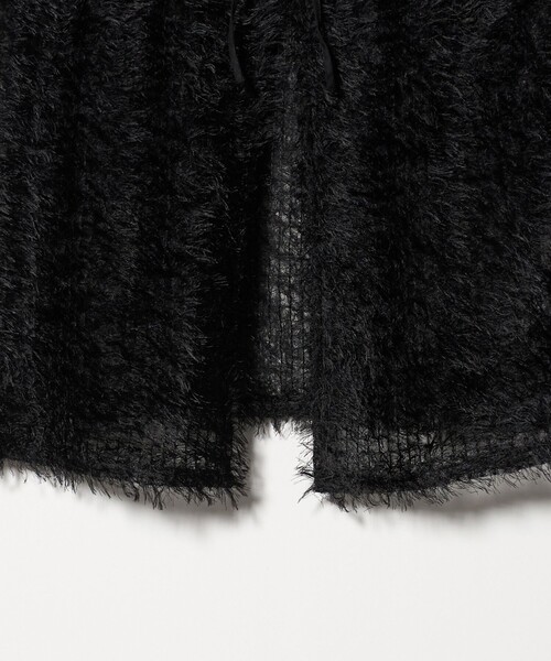 green label relaxing（グリーンレーベルリラクシング）の「シアー フェザー キャミソール（キャミソール・レディース・ブラック/オフホワイト・FREE）」の11枚目の写真